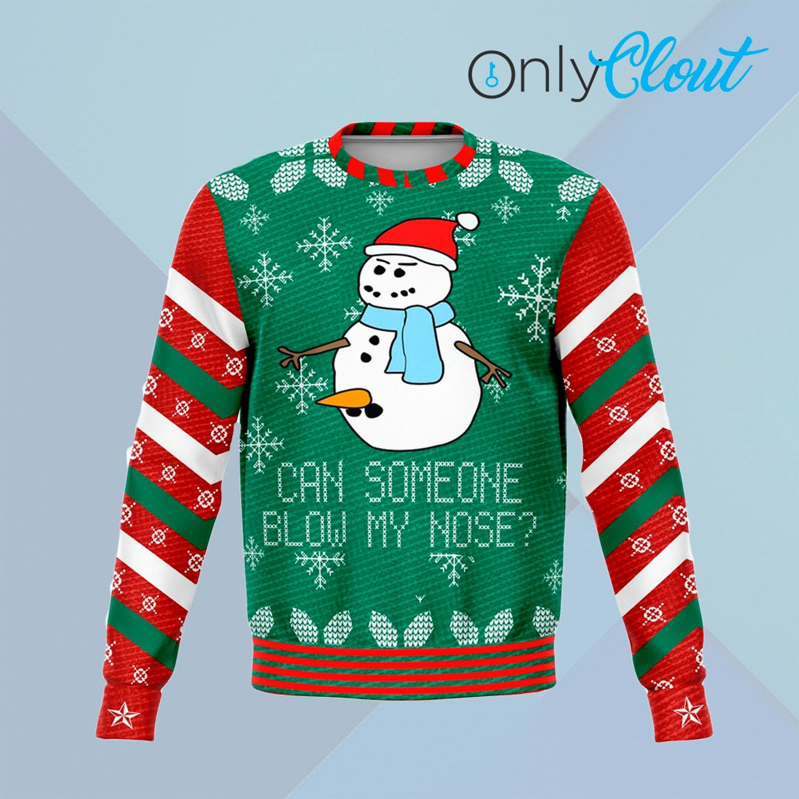 Can Someone Blow My Nose Snowman Christmas Ugly Sweater- Best Christmas Gifts 2023