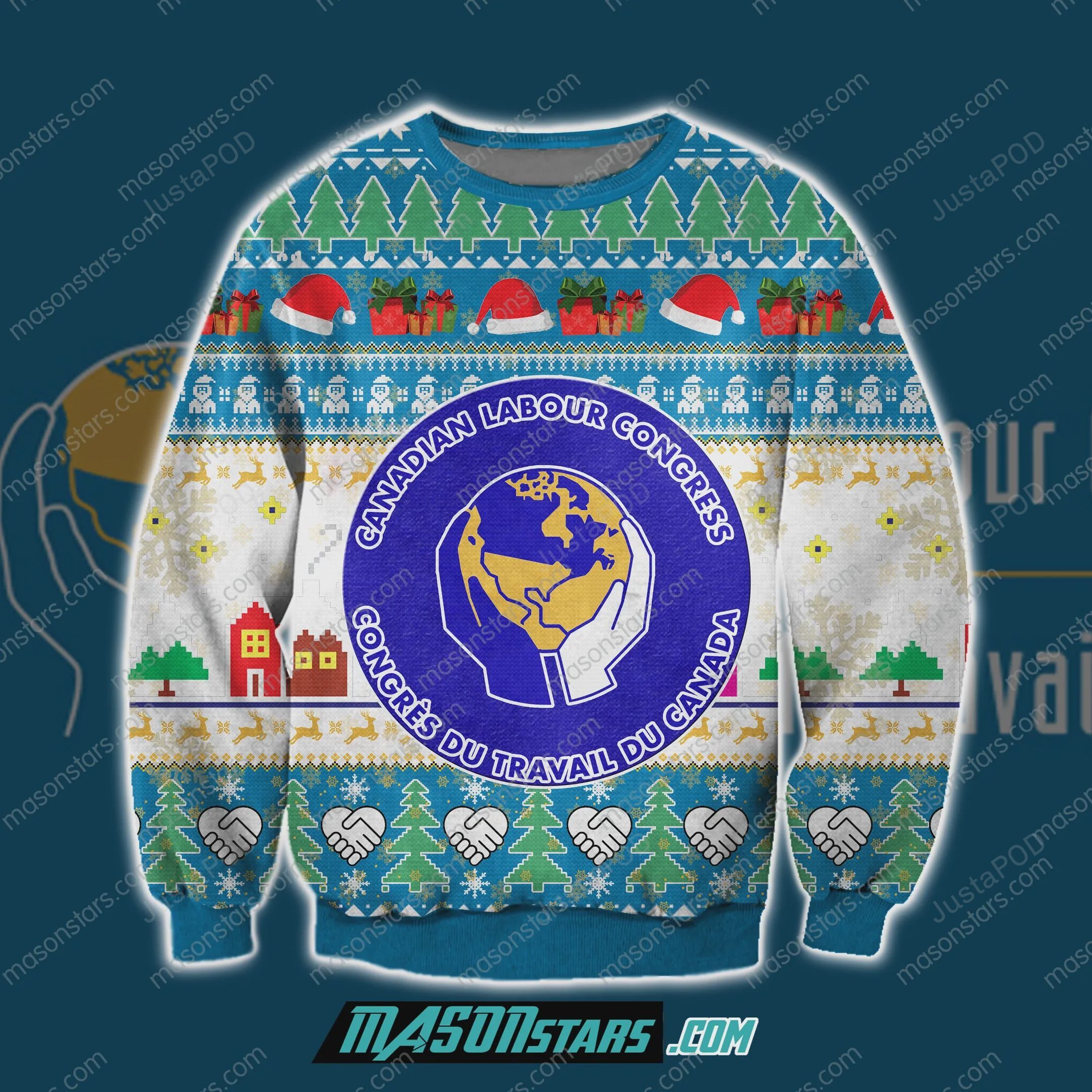 Canadian Labour Congress  Christmas Ugly Sweater- Best Christmas Gifts 2023