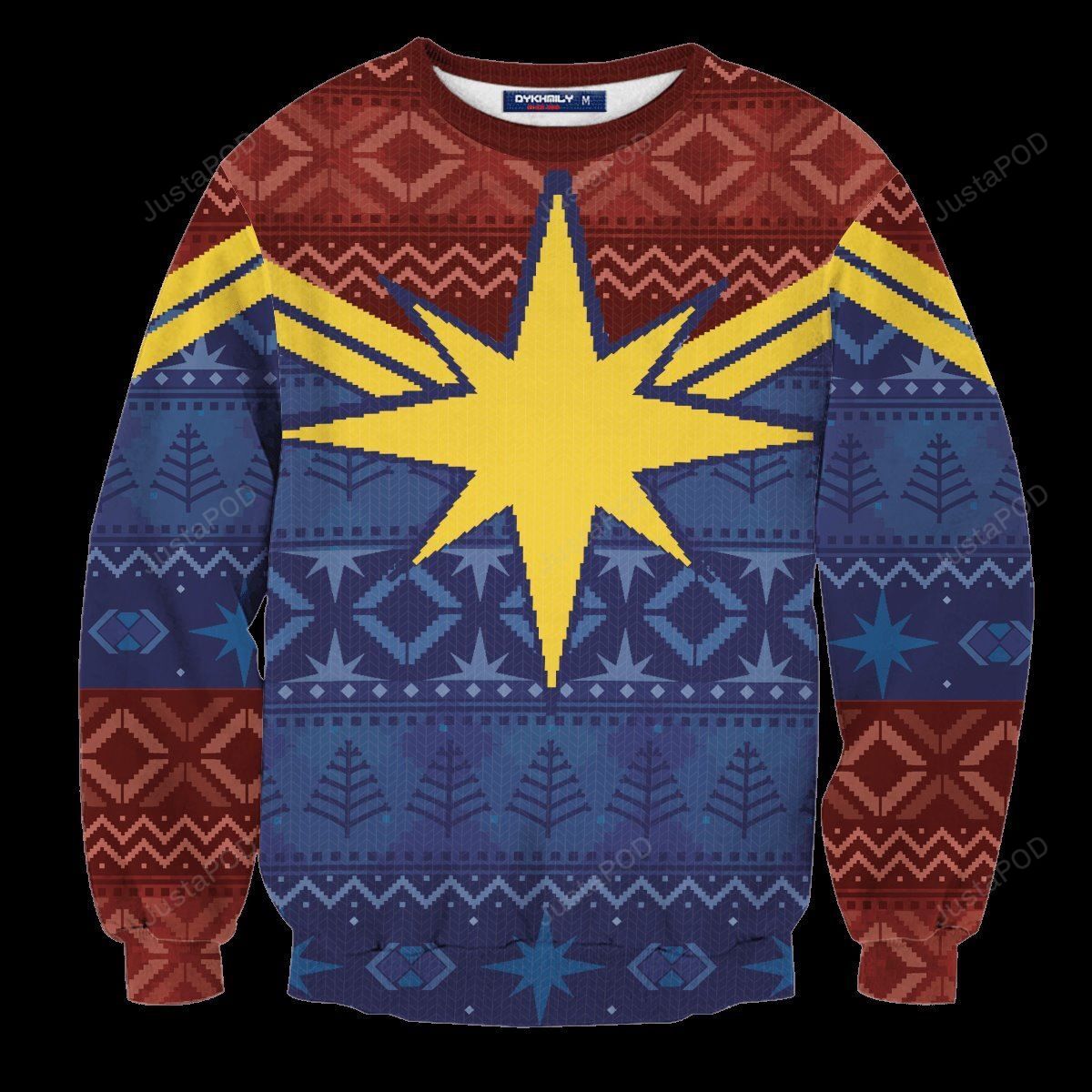 Captain Marvel Christmas Ugly Sweater- Best Christmas Gifts 2023