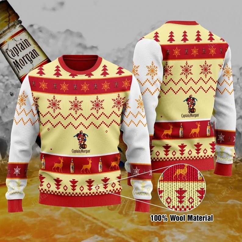 Captain Morgan Christmas Ugly Sweater- Best Christmas Gifts 2023