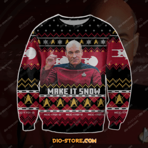 Captain Picard Star Trek Christmas Ugly Sweater- Best Christmas Gifts 2023