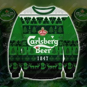 Carlsberg Beer Unisex Christmas Ugly Sweater- Best Christmas Gifts 2023