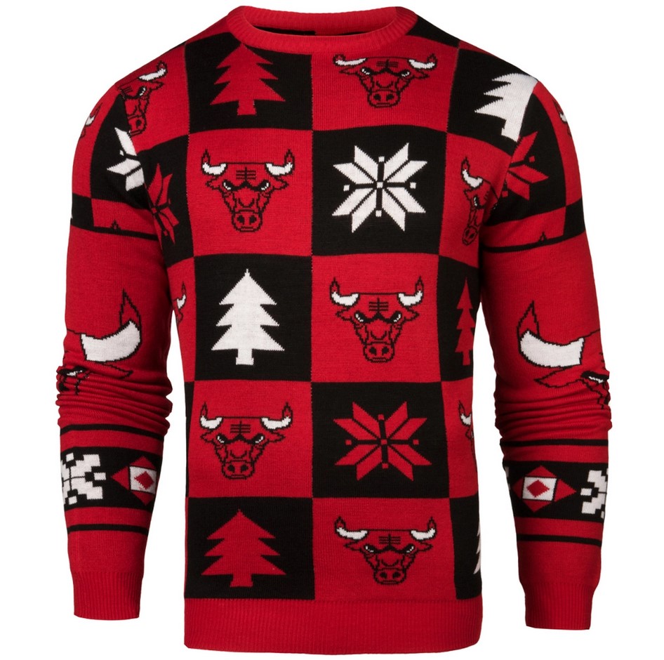 Chicago Bulls Logo Fan Unisex Christmas Ugly Sweater Sweatshirt- Best Christmas Gifts 2023