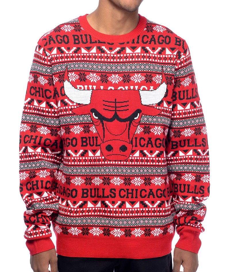 Chicago Bulls NBA Unisex Christmas Ugly Sweater Sweatshirt- Best Christmas Gifts 2023