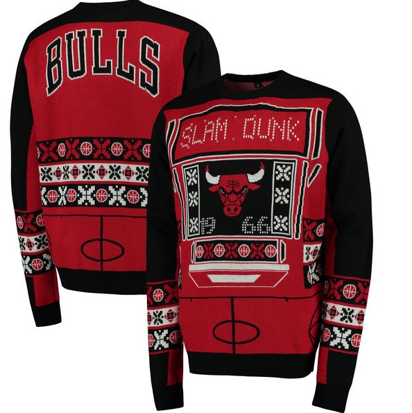 Chicago Bulls Slam Dunk Michael Jordan Christmas Ugly Sweater Sweatshirt- Best Christmas Gifts 2023