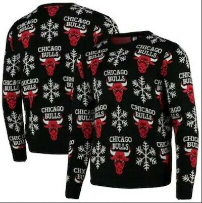 Chicago Bulls Snow Snowflake Christmas Ugly Sweater Sweatshirt- Best Christmas Gifts 2023