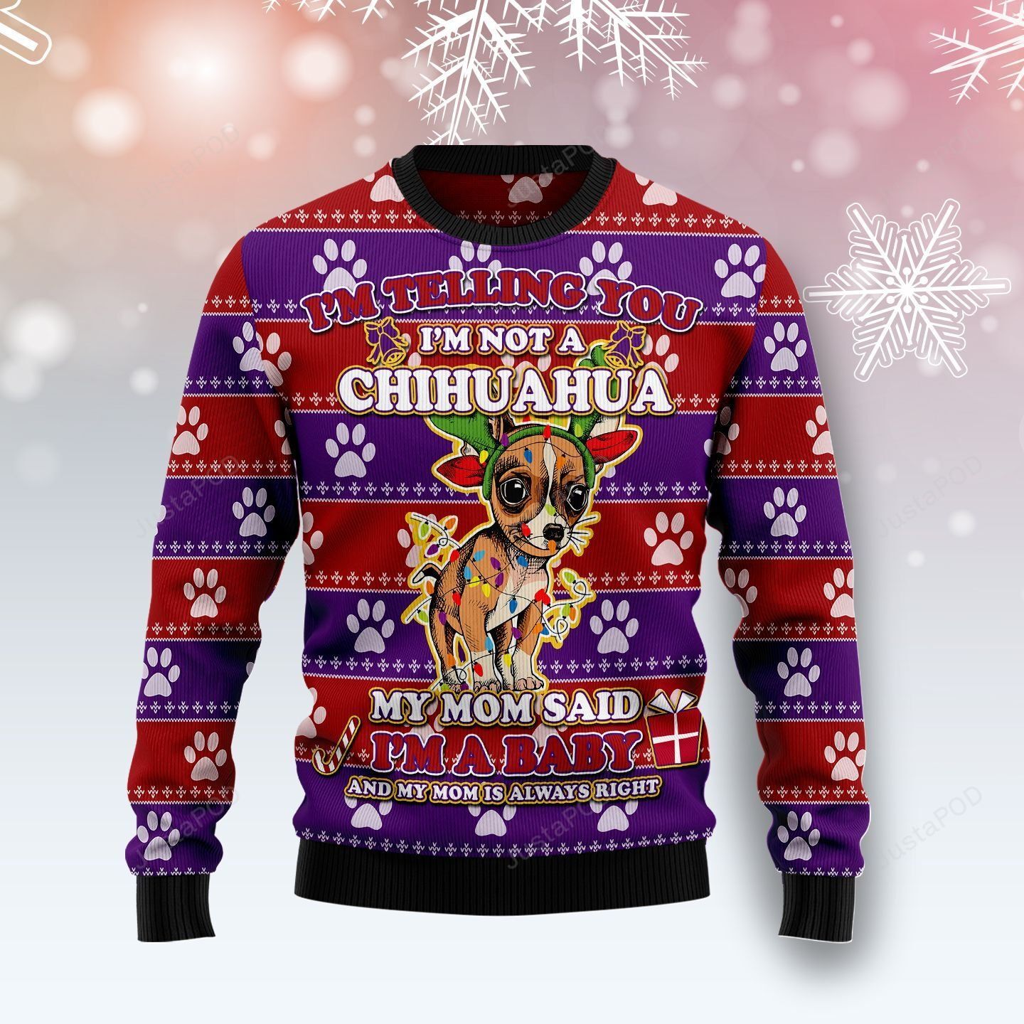 Chihuahua Baby Christmas Ugly Sweater- Best Christmas Gifts 2023