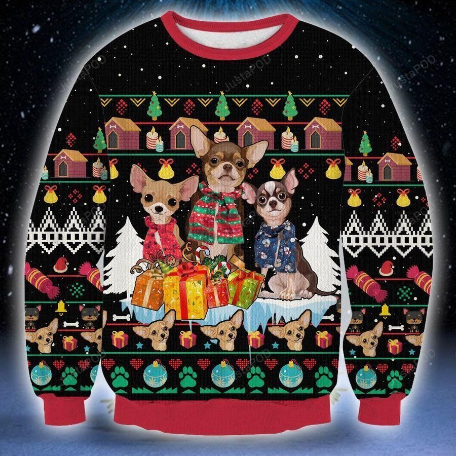 Chihuahua Dog Gifts Box Christmas Ugly Sweater- Best Christmas Gifts 2023