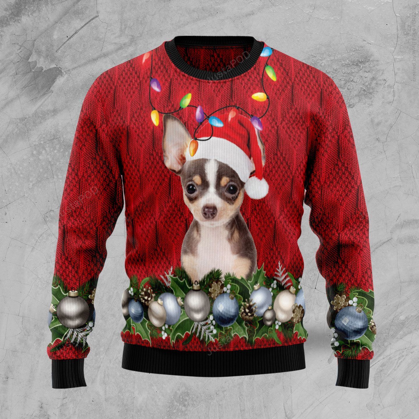 Chihuahua Dog Santa Christmas Ugly Sweater- Best Christmas Gifts 2023