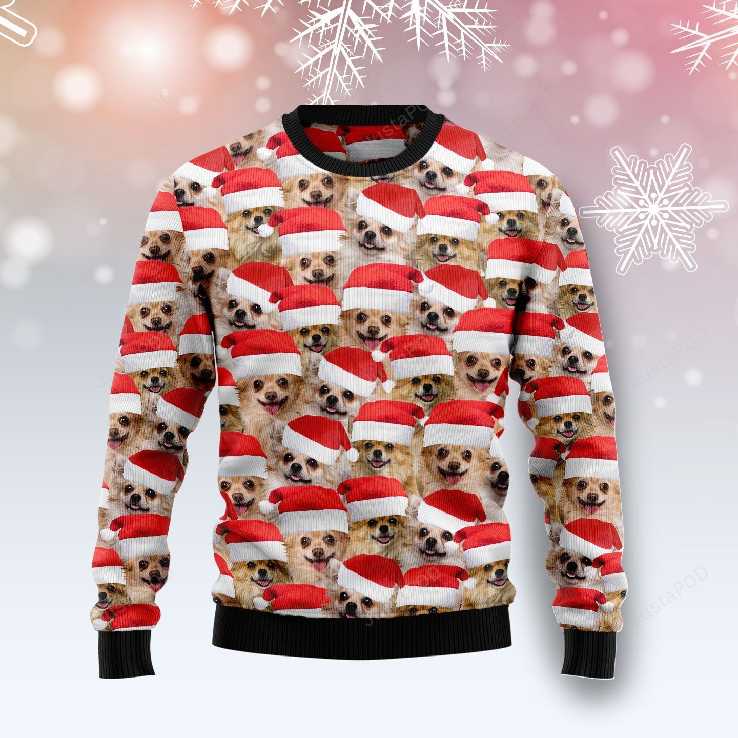 Chihuahua Group Awesome Christmas Ugly Sweater- Best Christmas Gifts 2023