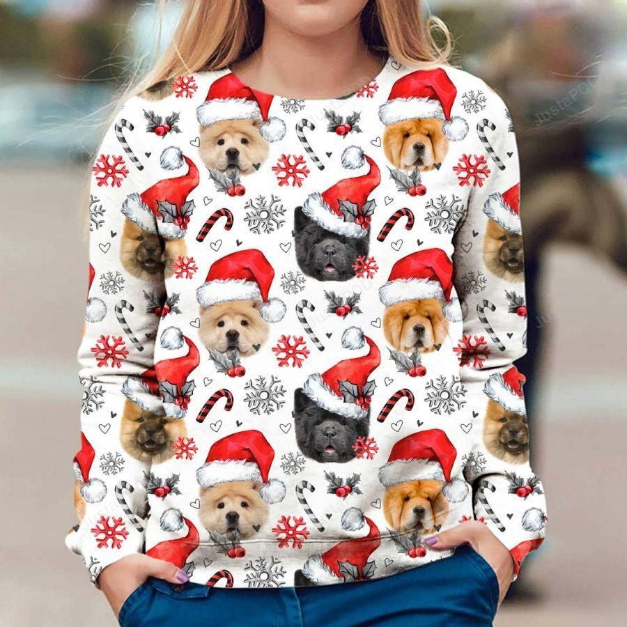 Chow Chow Santa Christmas Ugly Sweater- Best Christmas Gifts 2023