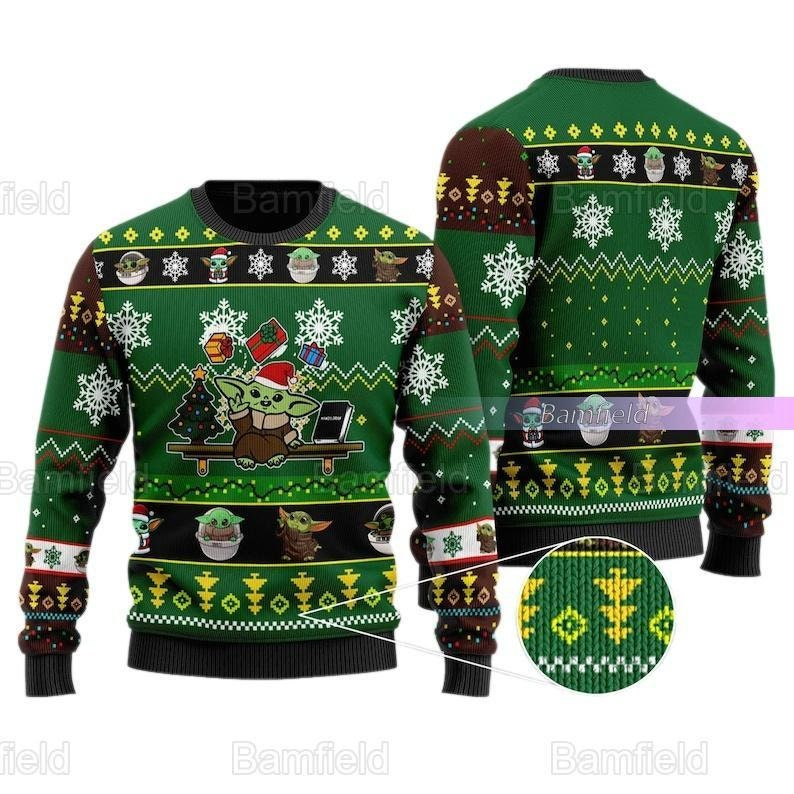 Christmas Baby Yoda Ugly Christmas  Sweater