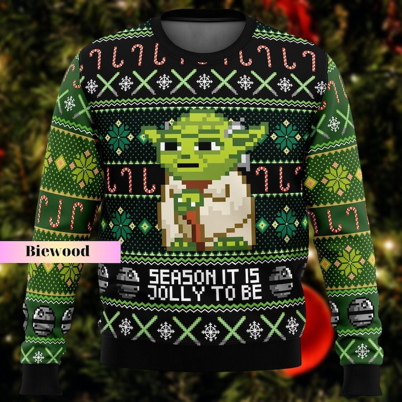 Christmas Baby Yoda Ugly Sweater