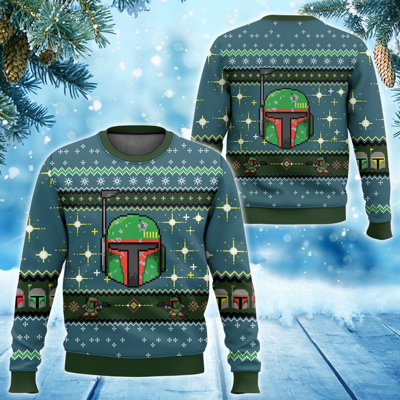 Christmas Boba Fett Holiday Ugly Christmas Sweater