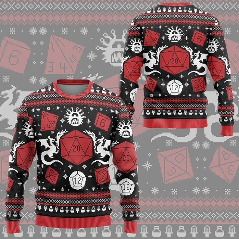 Christmas Gift, Dungeons And Dragons Xmas Christmas Sweater