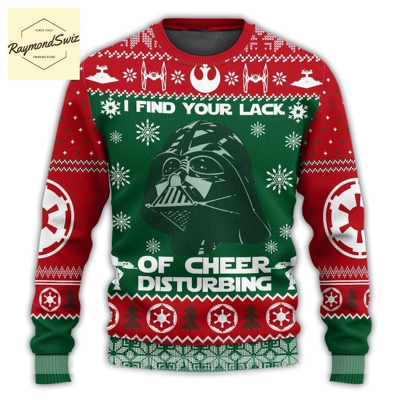 Christmas Gift, Star Wars Ugly Sweater, Darth Vader Christmas Sweater