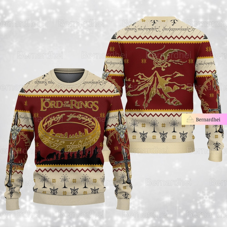 Christmas Lord Of The Rings Ugly Sweater