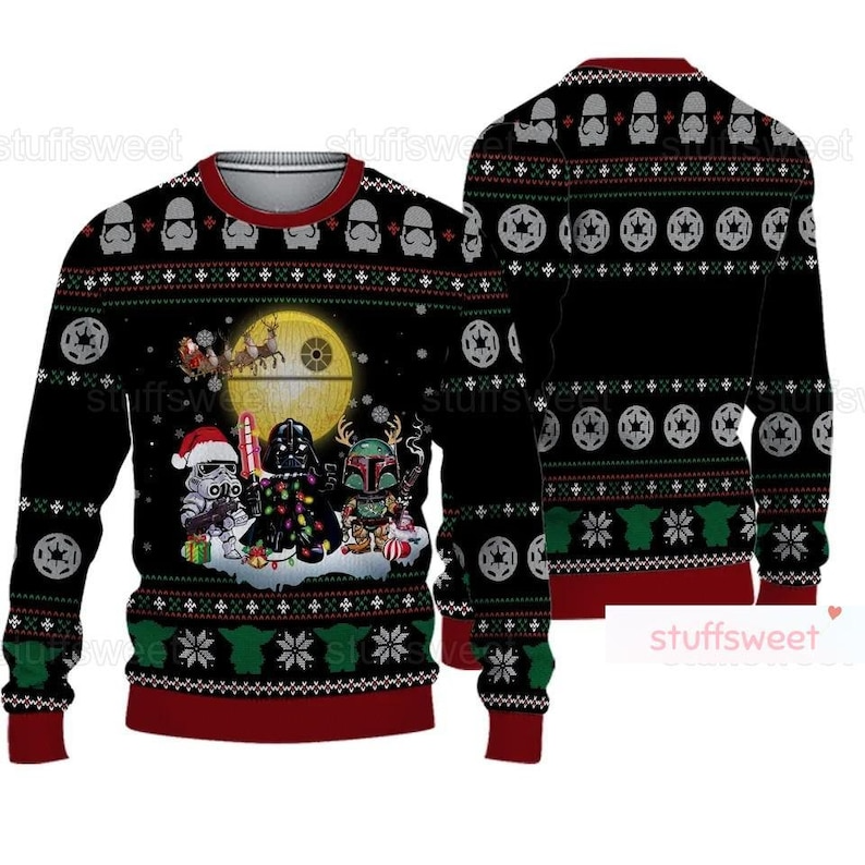 Christmas Star Wars Ugly Sweater, Star Wars Christmas Sweater