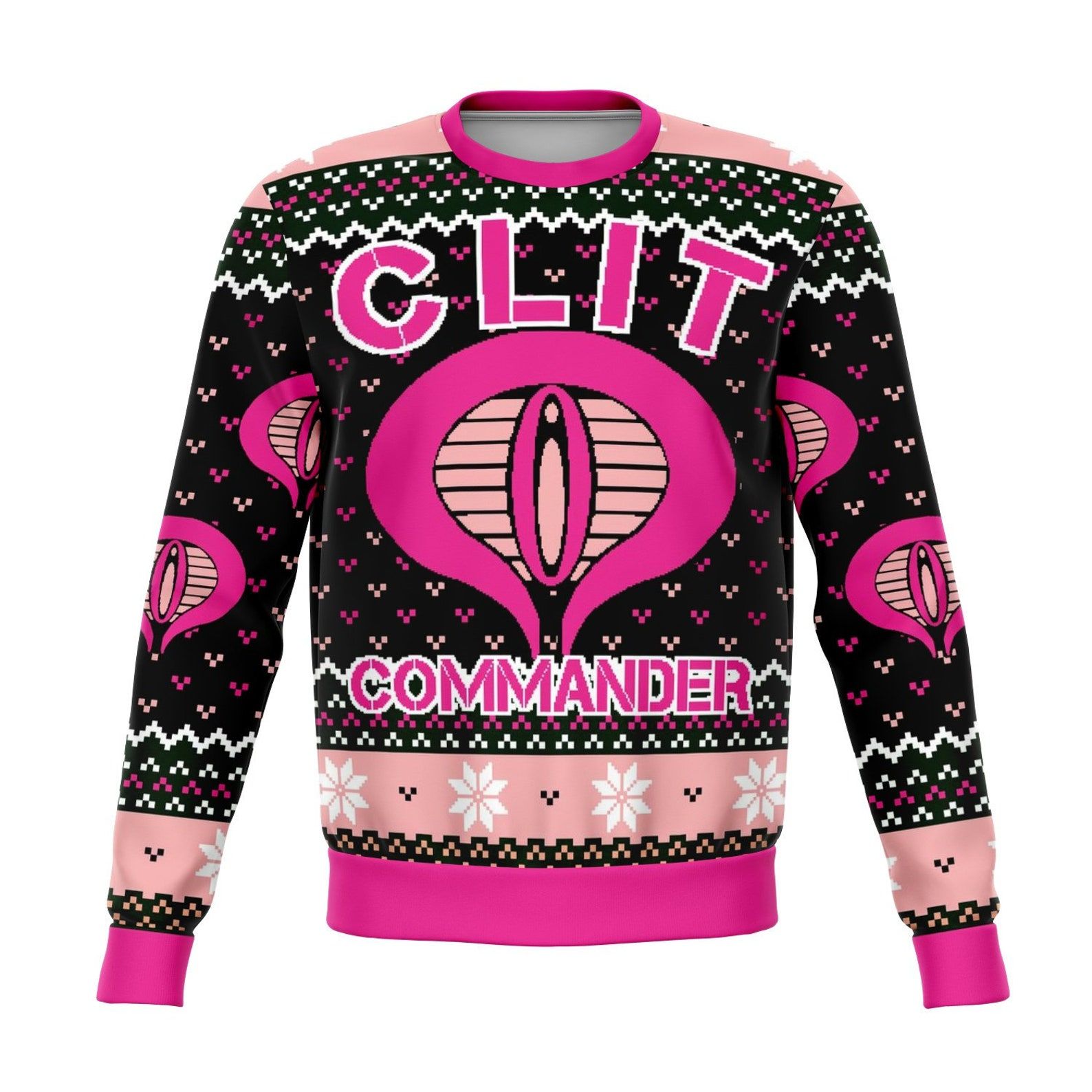 Clit Commander Christmas Ugly Sweater- Best Christmas Gifts 2023