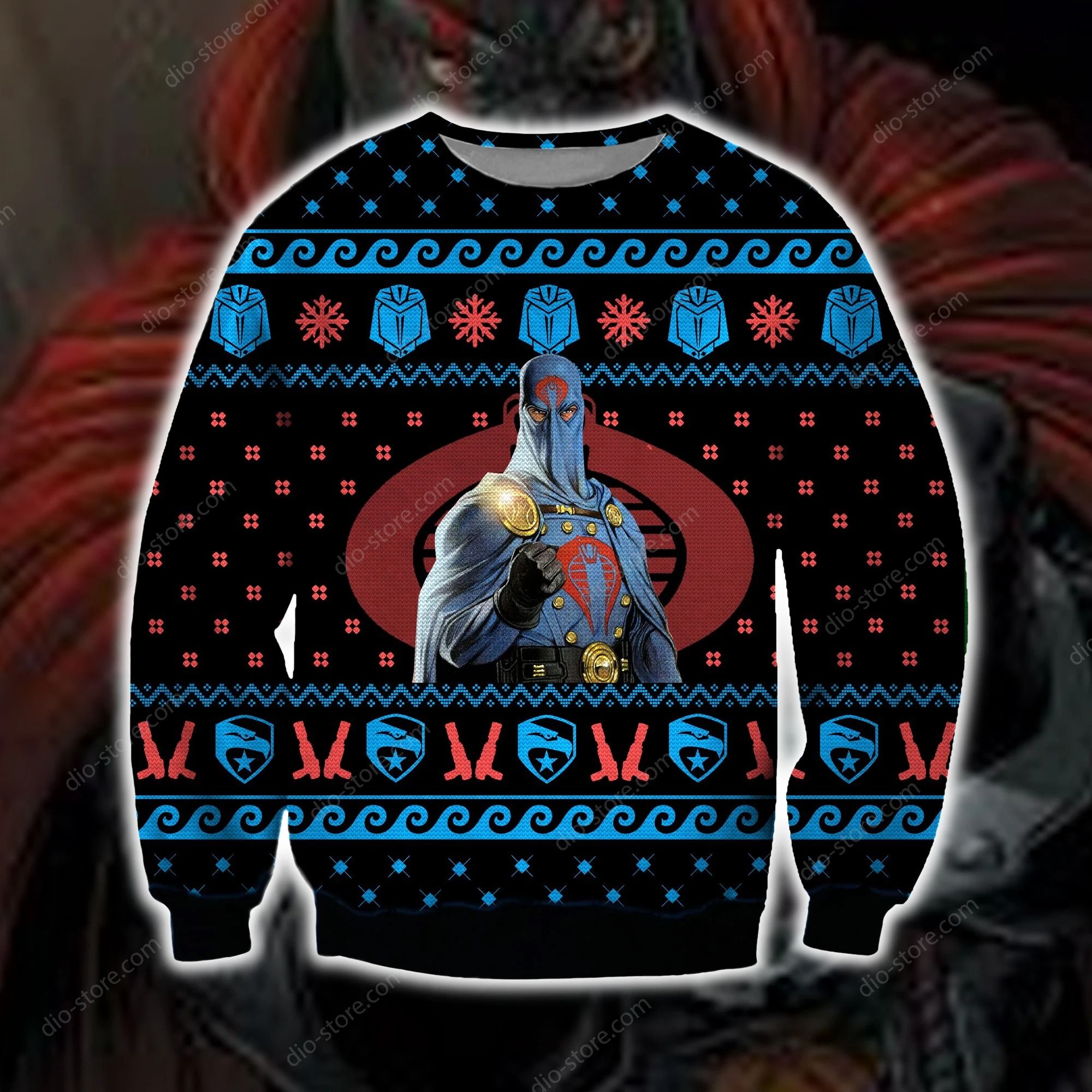 Cobra Commander Christmas Ugly Sweater- Best Christmas Gifts 2023