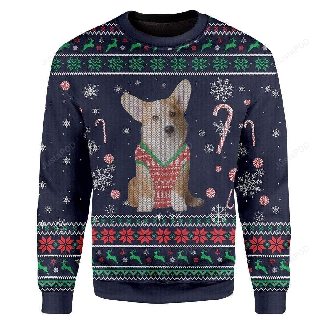 Corgi Dog Cute Christmas Ugly Sweater- Best Christmas Gifts 2023