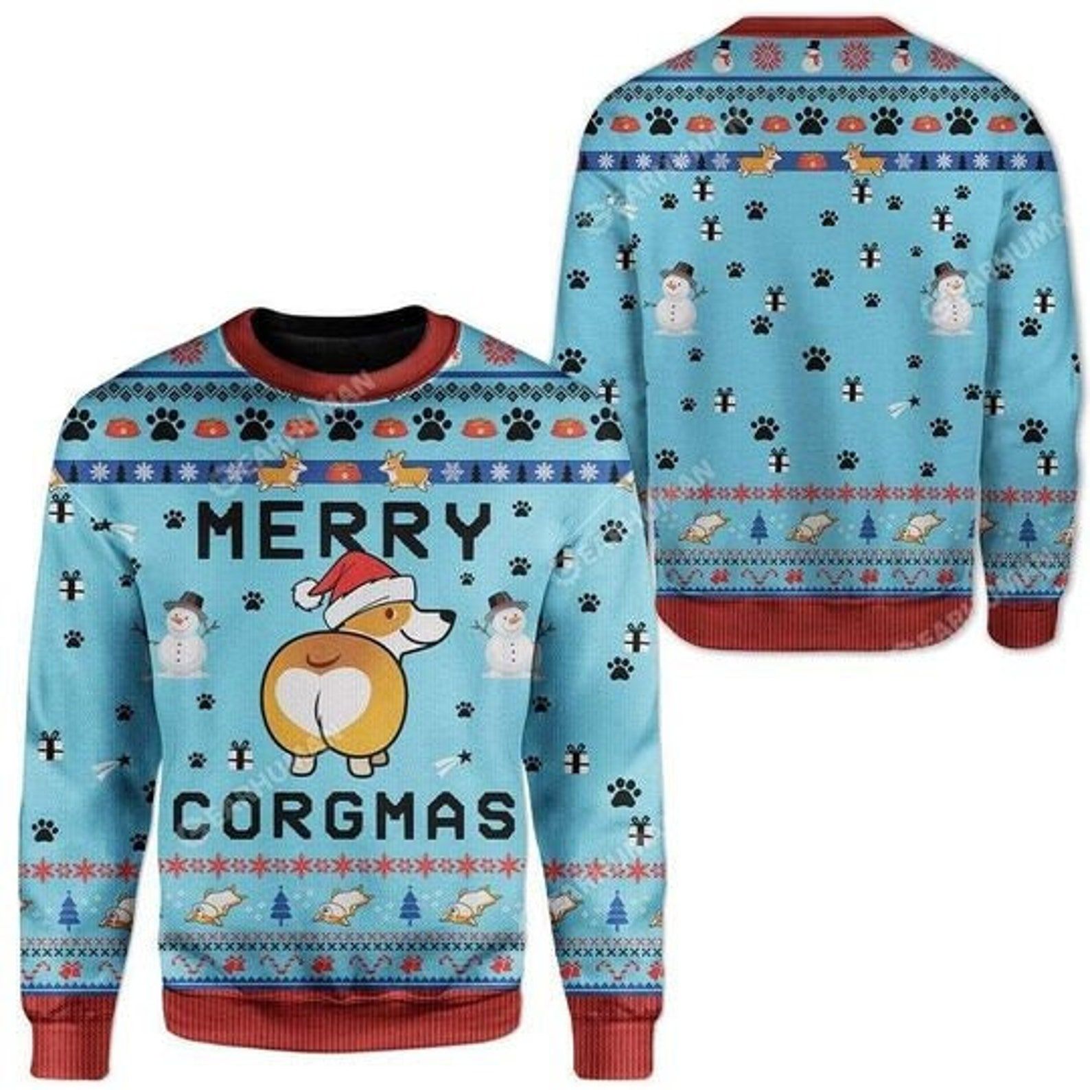 Corgi Dog Merry Corgmas Christmas Ugly Sweater- Best Christmas Gifts 2023