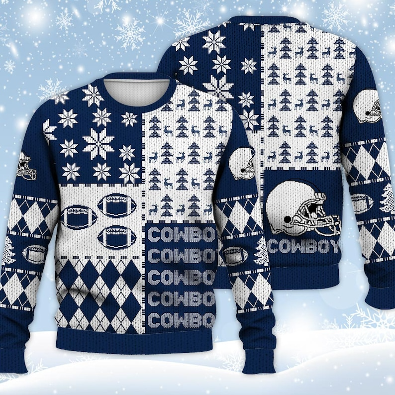 Cowboys Ugly Sweater Christmas