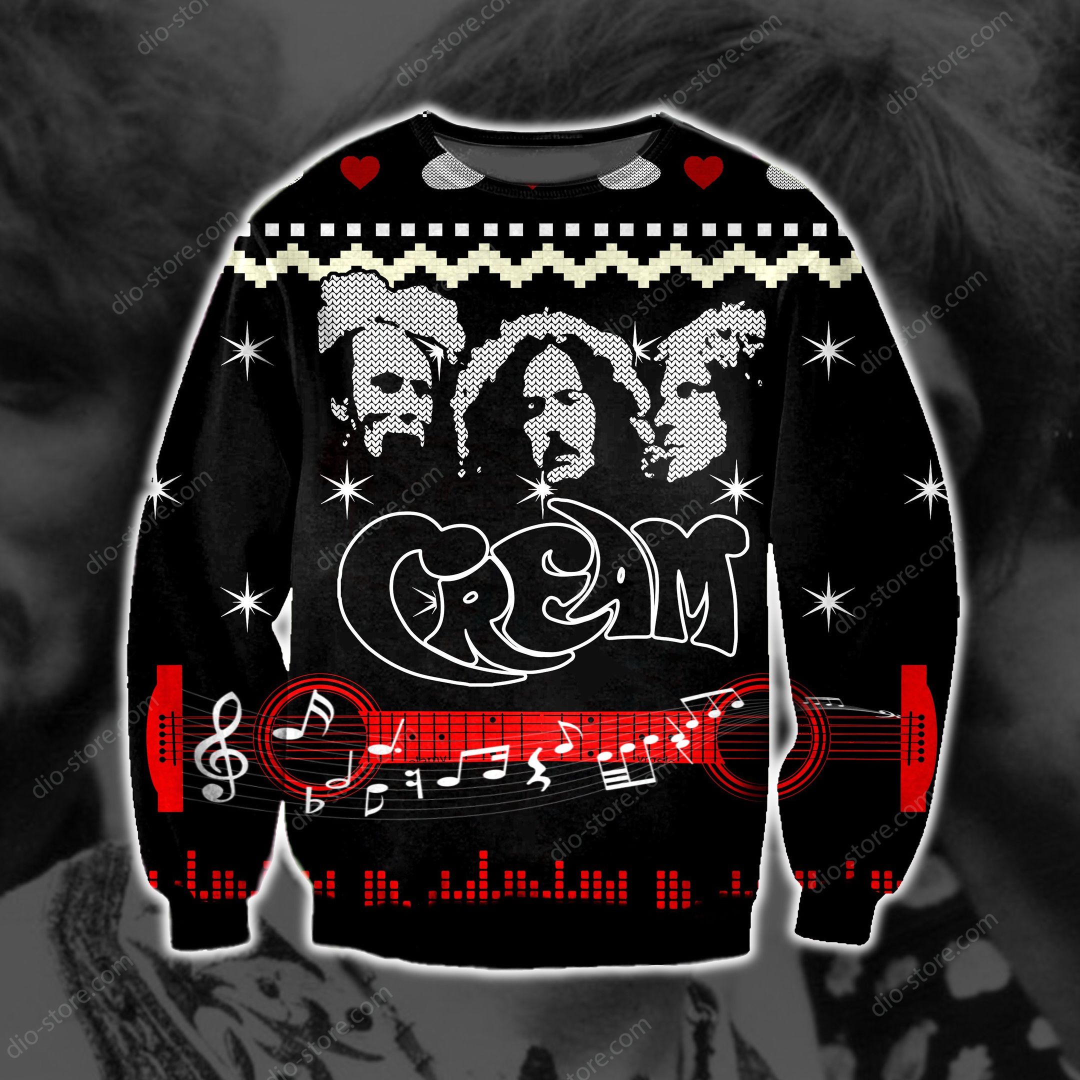 Cream Band Christmas Ugly Sweater- Best Christmas Gifts 2023