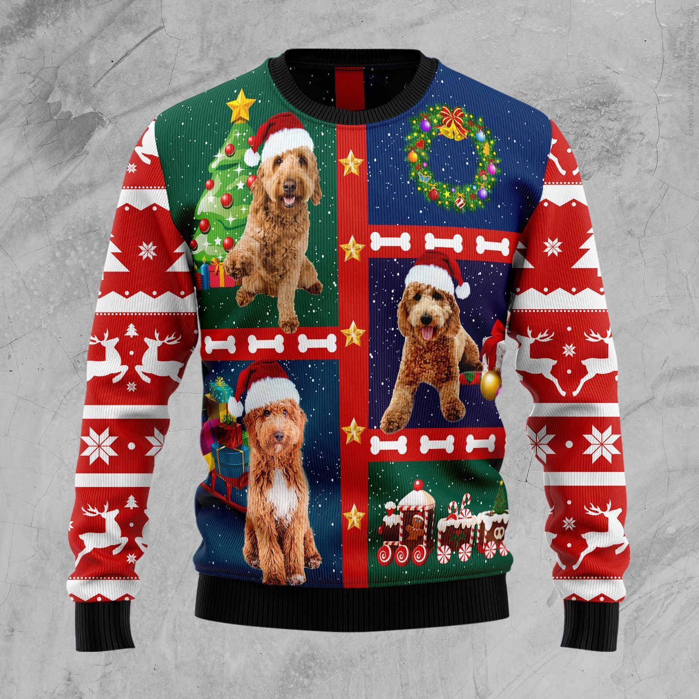 Cute Goldendoodle Christmas Ugly Sweater- Best Christmas Gifts 2023