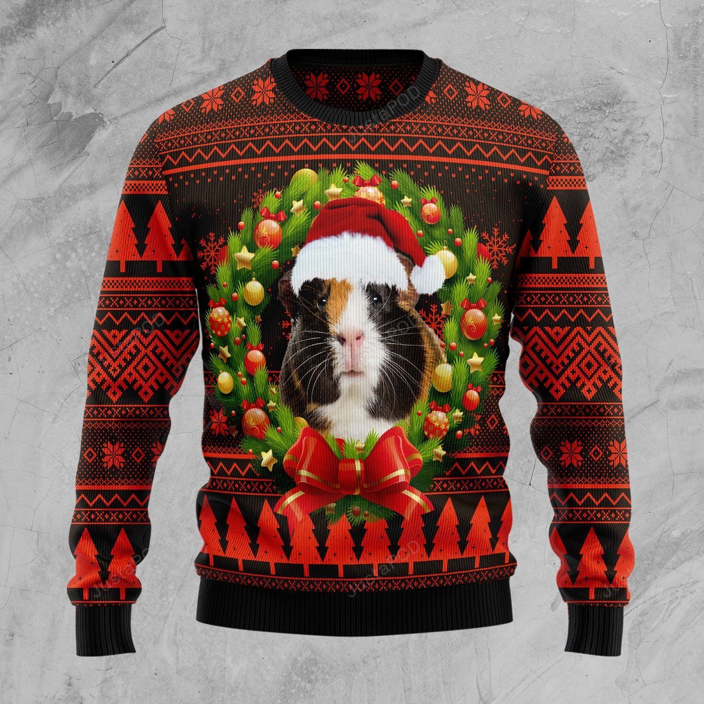 Cute Guinea Pig Christmas Ugly Sweater- Best Christmas Gifts 2023