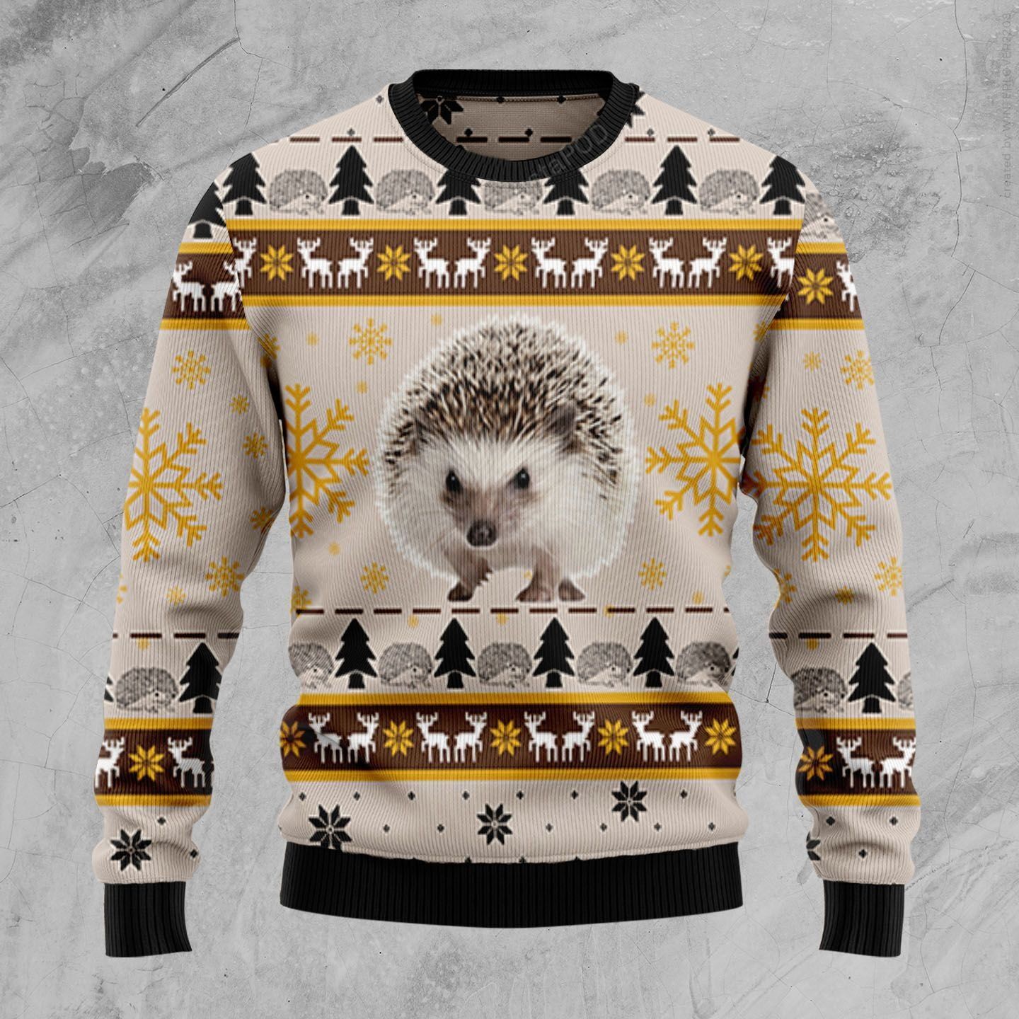 Cute Hedgehog Christmas Ugly Sweater- Best Christmas Gifts 2023