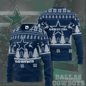 Dallas Cowboys American Team Christmas Ugly Sweater- Best Christmas Gifts 2023