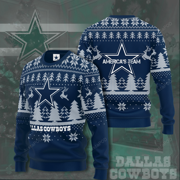 Dallas Cowboys America’s Team Criminal Minds Christmas Ugly Sweater- Best Christmas Gifts 2023