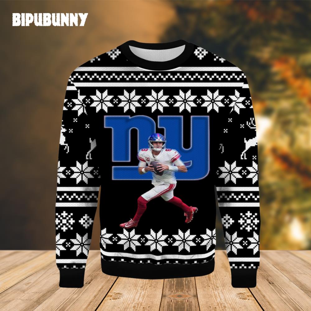 Daniel Jones Giants 2023 Ugly Christmas Sweater- Best Christmas Gifts 2023