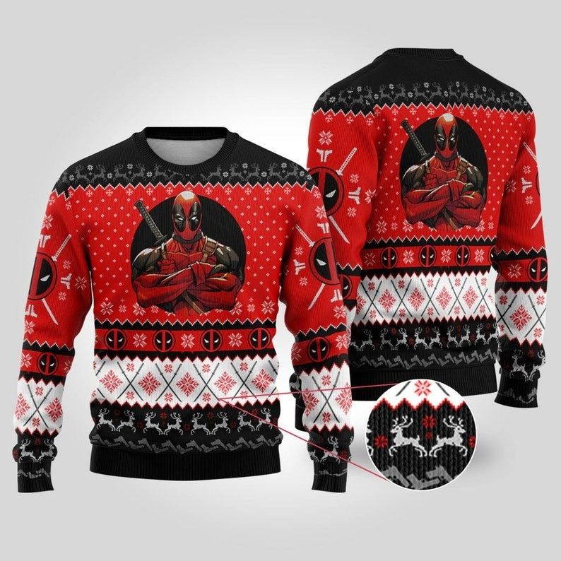 Deadpool Avengers Xmas Ugly Christmas Sweater