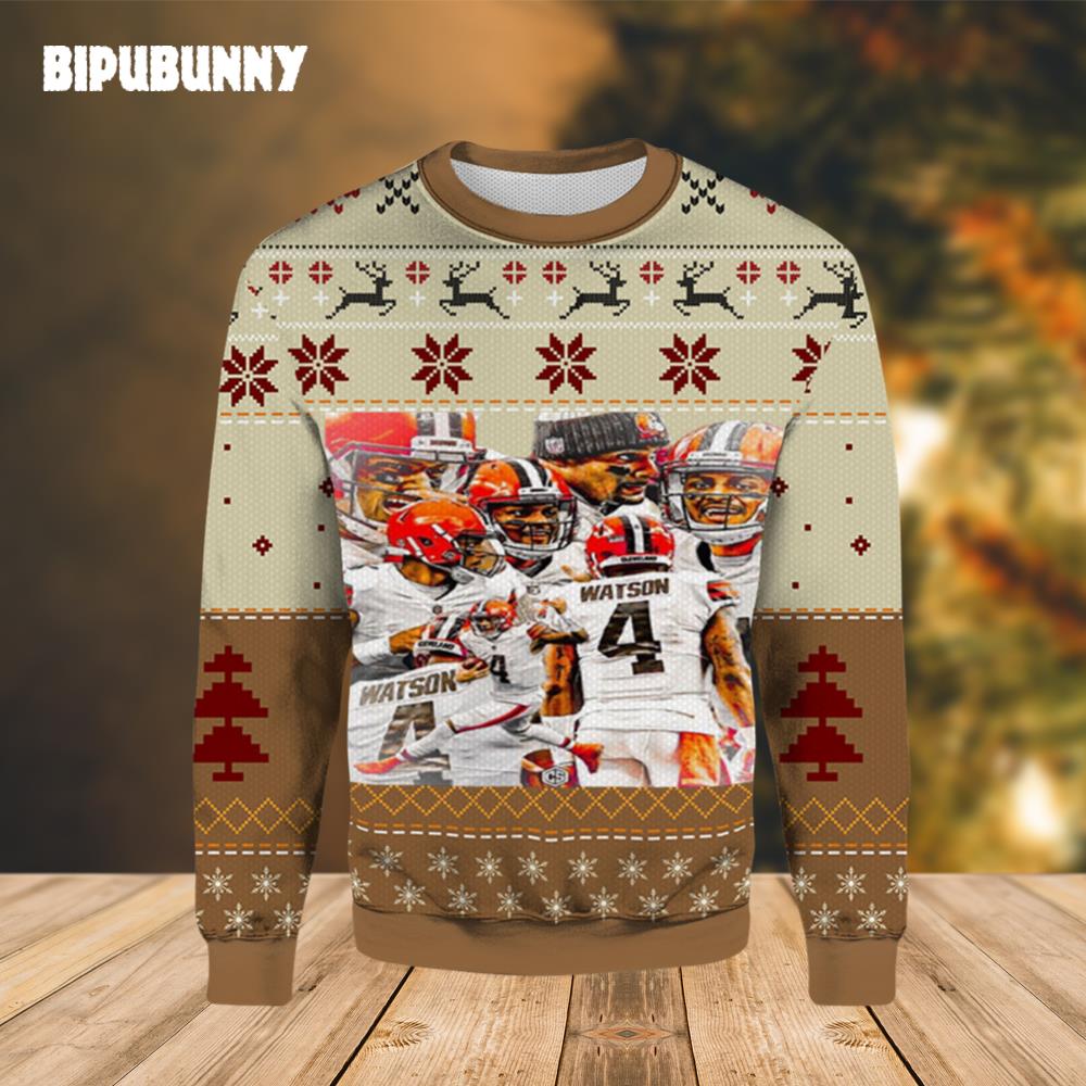 Deshaun Watson Cleveland Browns Ugly Sweater