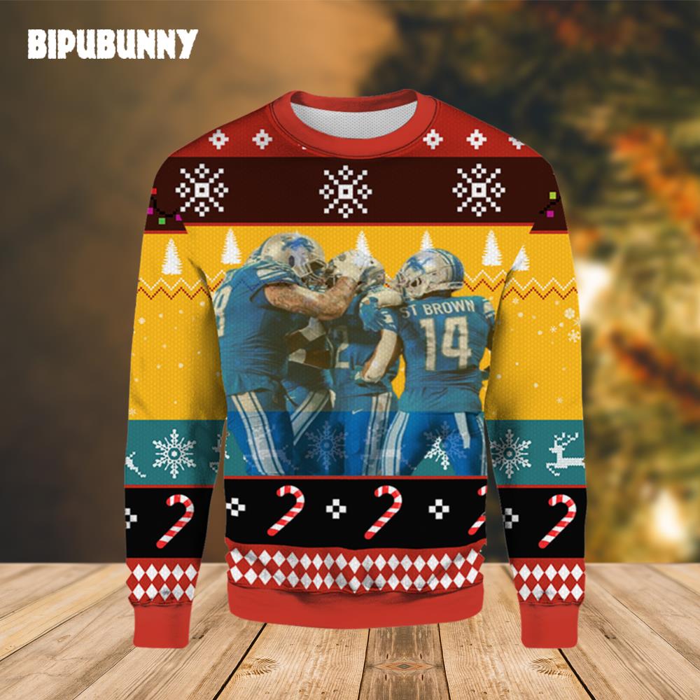 Detroit Lions Win Ugly Christmas Sweater- Best Christmas Gifts 2023