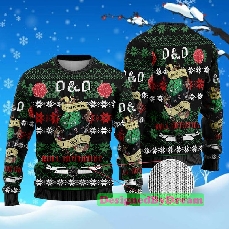 DnD Class Christmas Ugly Sweater