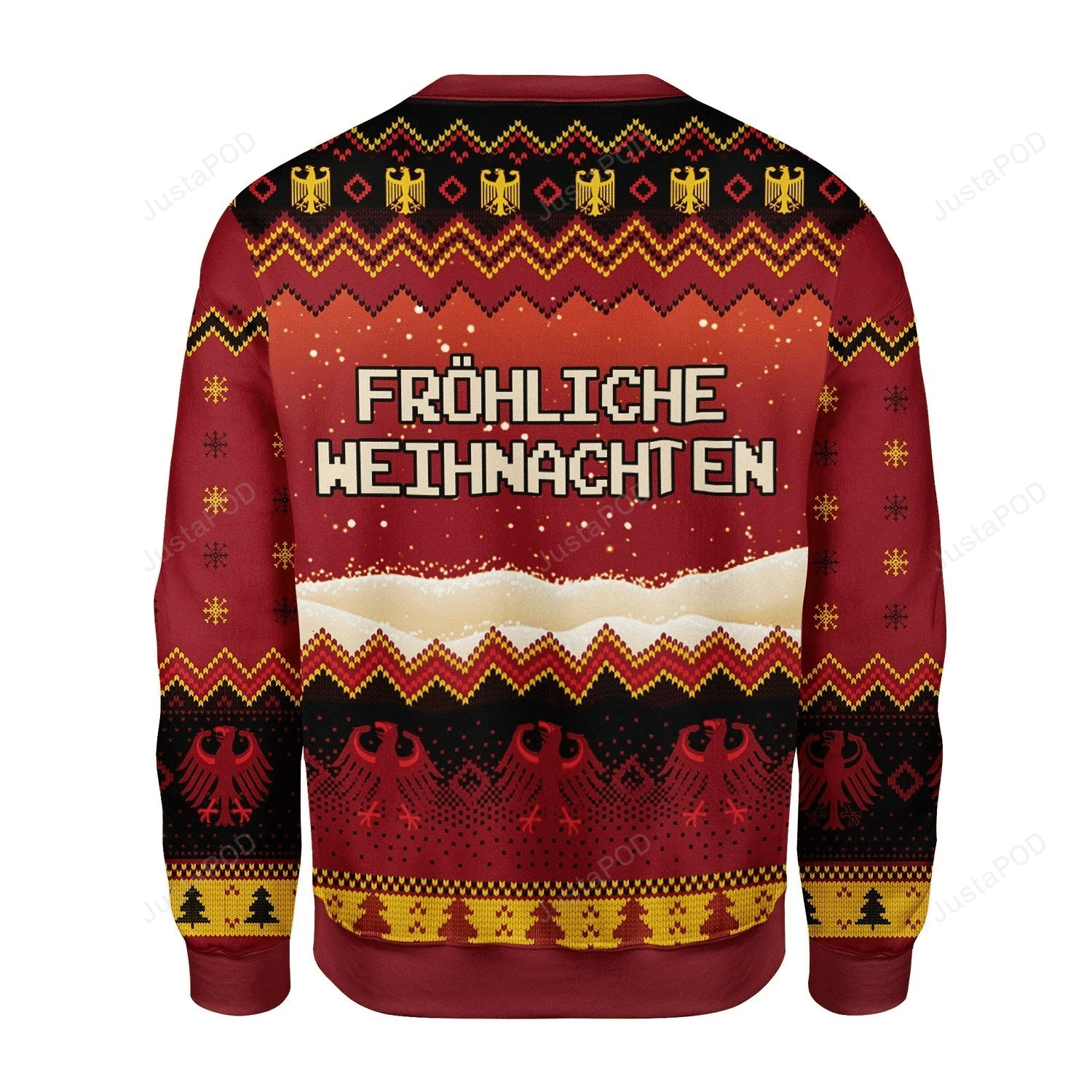 Eagle Pattern German Flag Christmas Ugly Sweater- Best Christmas Gifts 2023