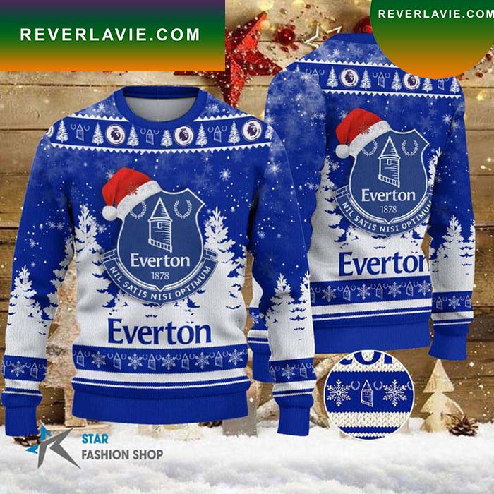 Everton Christmas Ugly Sweater- Best Christmas Gifts 2023