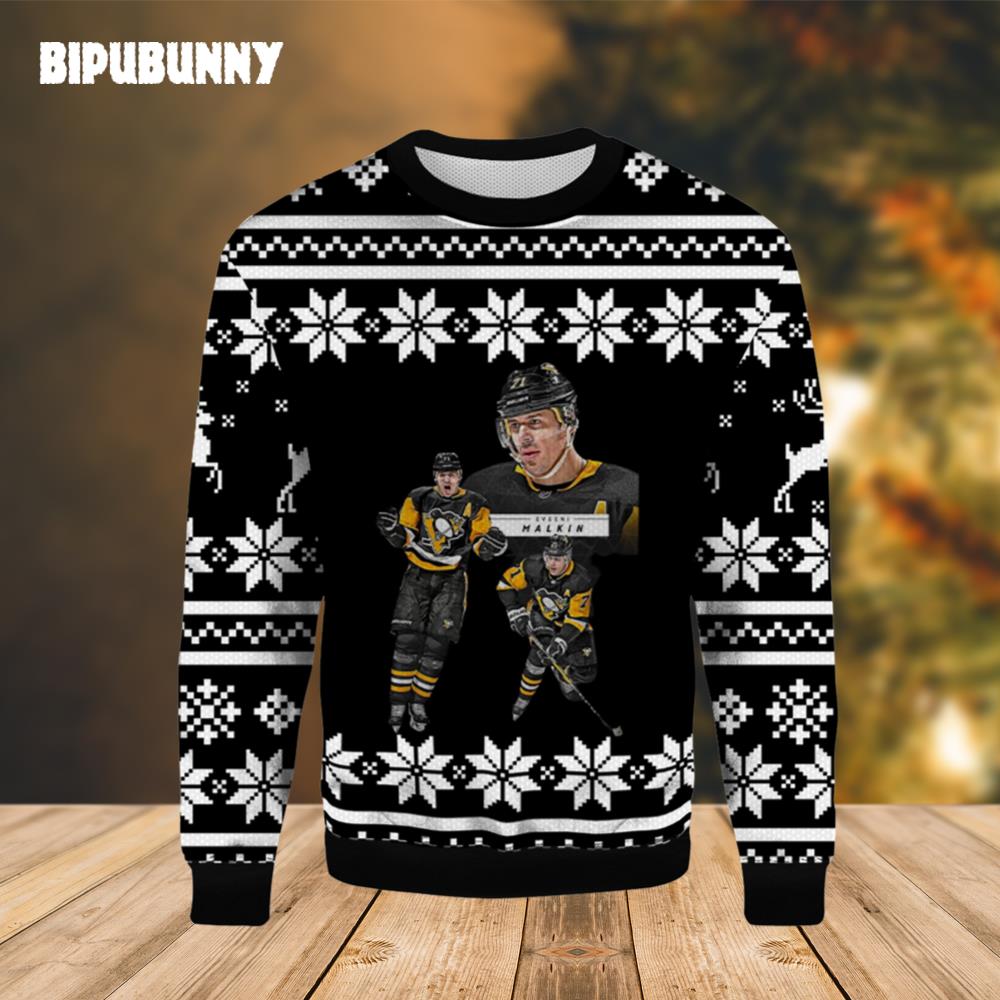 Evgeni Malkin Pittsburgh Penguins Ugly Christmas Sweater