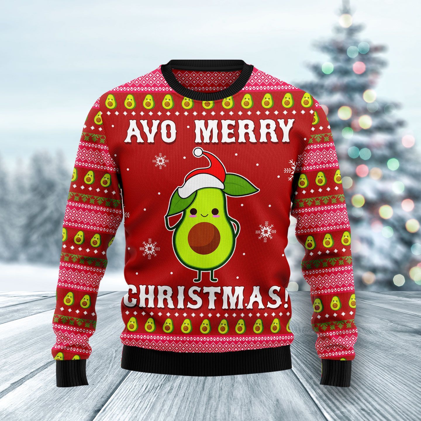 Funny Avo Santa Christmas Ugly Sweater- Best Christmas Gifts 2023