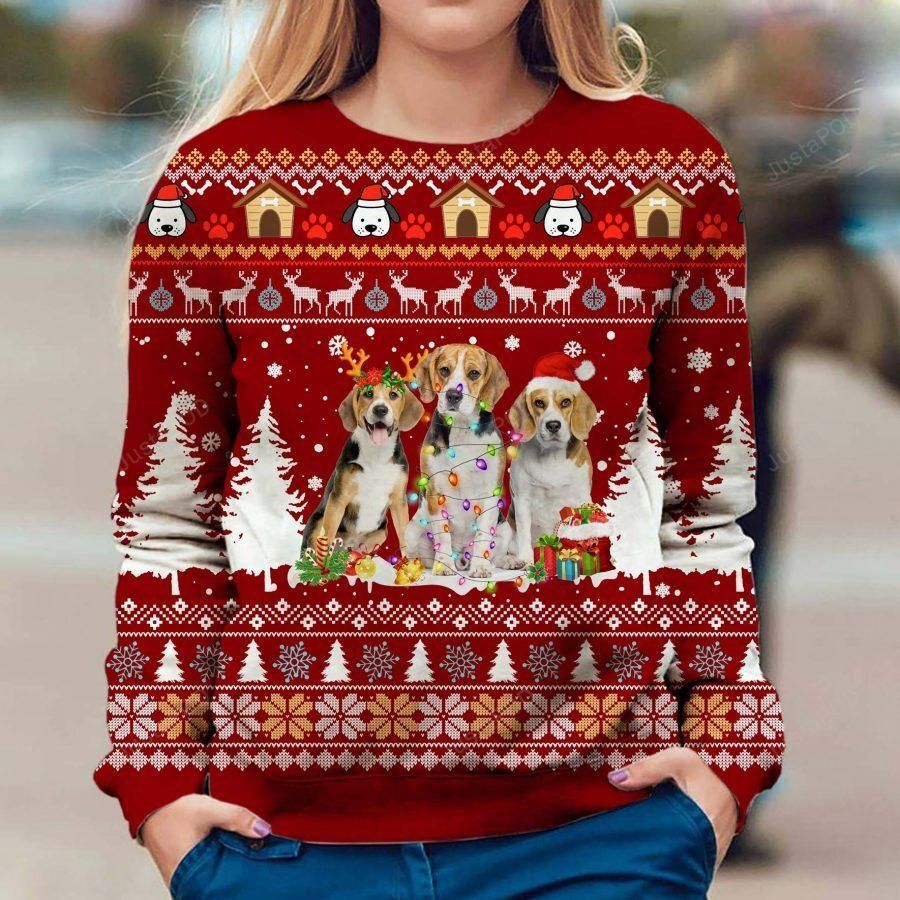 Funny Beagle Dog Christmas Ugly Sweater- Best Christmas Gifts 2023