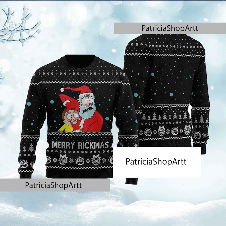 Funny Rick And Morty Ugly Christmas Sweater