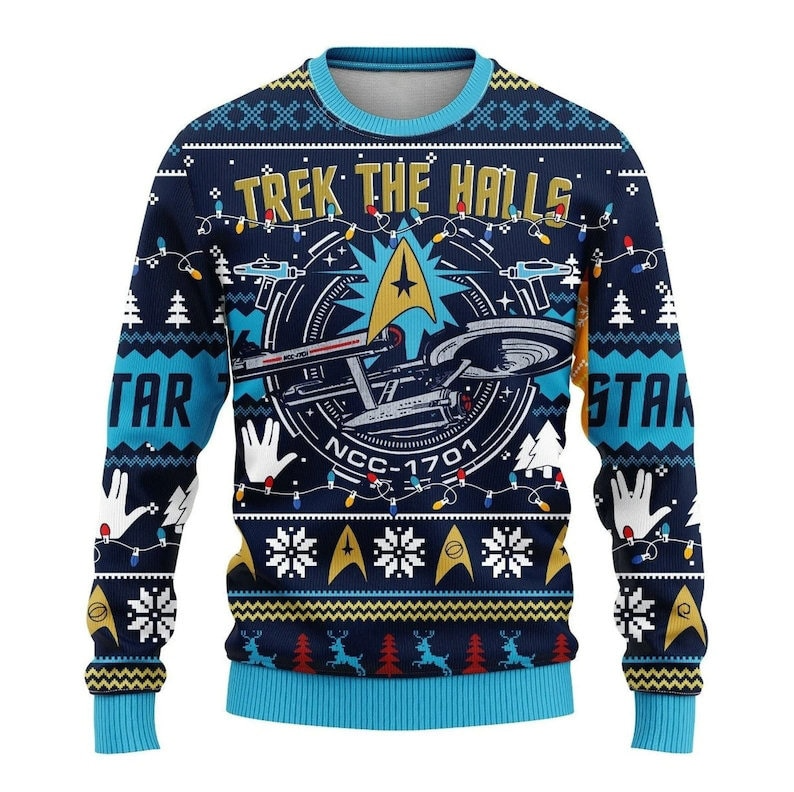 Funny statrek christmas Ugly Christmas Sweater