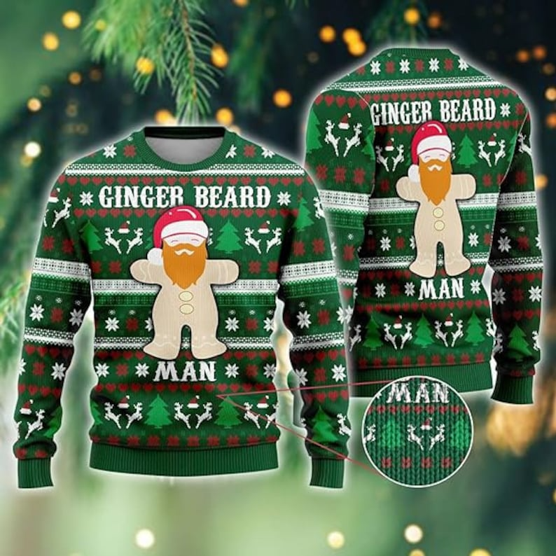 Gingerbread Man Ugly Christmas Sweaters 4