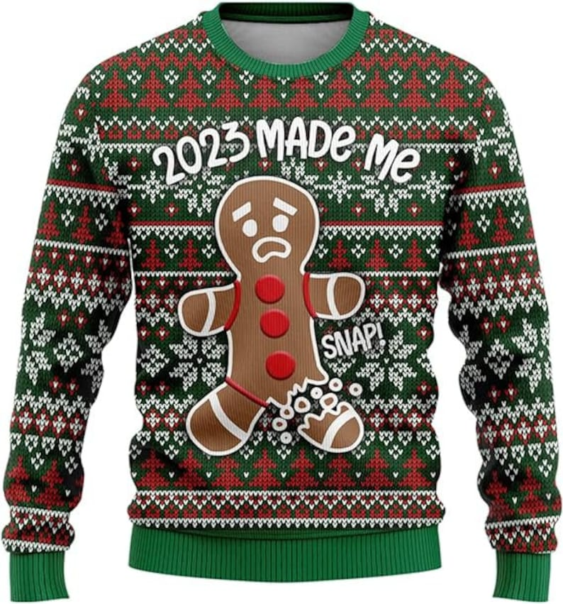 Gingerbread Man Ugly Christmas Sweaters 5