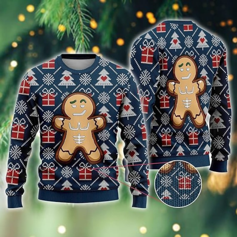 Gingerbread Man Ugly Christmas Sweaters 6