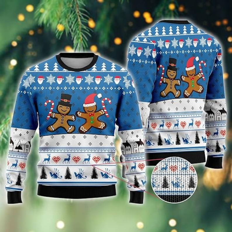 Gingerbread Man Ugly Christmas Sweaters 8