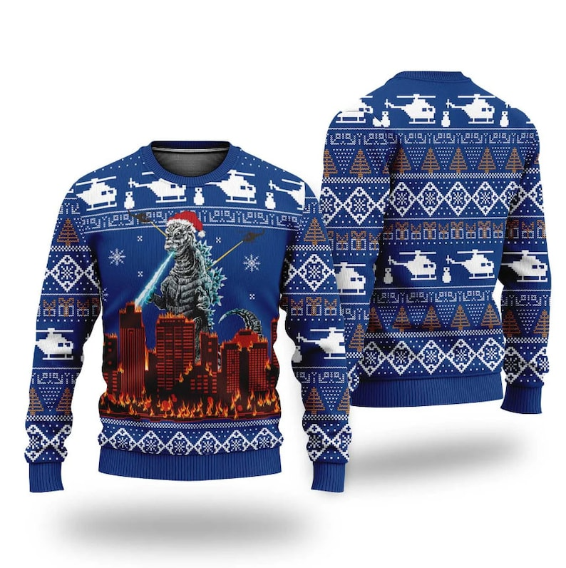 Godzillas Minus One Opening Night 3D All Over Printed Ugly Sweater